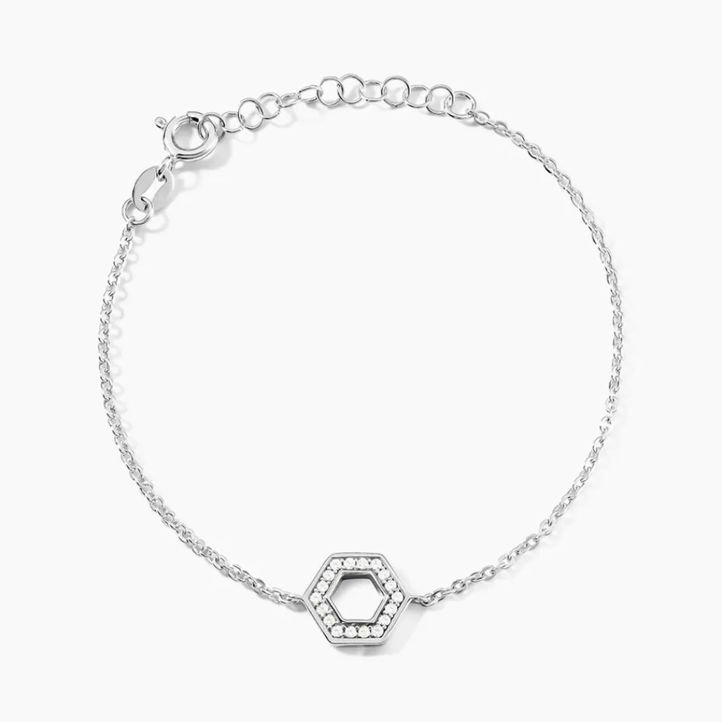 Histoire d'Or Bracelet Noely Argent Blanc Oxyde De Zirconium Clearance