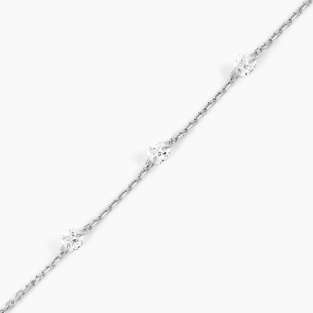 Histoire d'Or Bracelet Noha Argent Blanc Oxyde De Zirconium Outlet