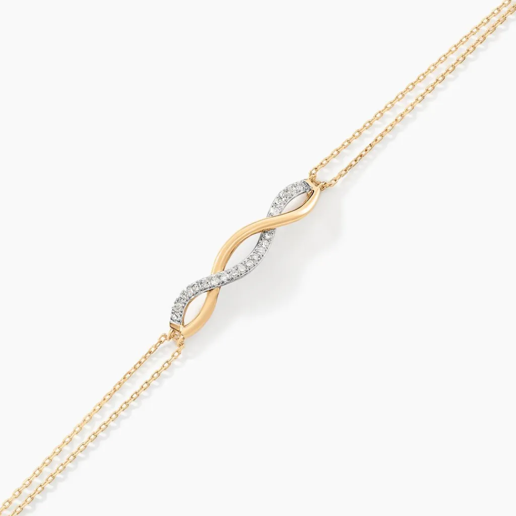 Histoire d'Or Bracelet Nucia Or Jaune Diamant Hot