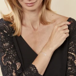 Histoire d'Or Bracelet Octavia Or Blanc Diamant Outlet