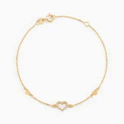 Histoire d'Or Bracelet Oleanne Or Jaune Oxyde De Zirconium Best