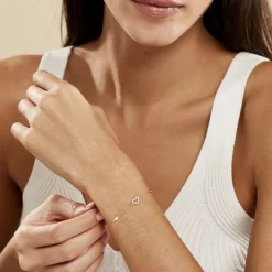 Histoire d'Or Bracelet Oleanne Or Jaune Oxyde De Zirconium Best