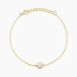 Histoire d'Or Bracelet Oliviane Argent Jaune Oxyde De Zirconium Sale