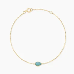 Histoire d'Or Bracelet Ondée Or Jaune Amazonite Online