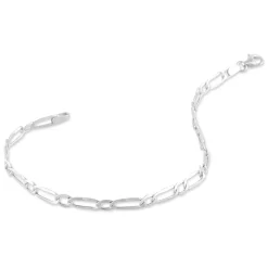 Histoire d'Or Bracelet Ophelio Maille Alternee 1/1 or blanc Outlet