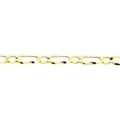 Histoire d'Or Bracelet Ophelio Maille Alternee 1/1 Or Jaune New