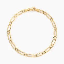 Histoire d'Or Bracelet Ophelio Maille Alternee 1/1 or jaune Sale