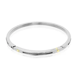 JOURDAN Bracelet Or Acier Bicolore