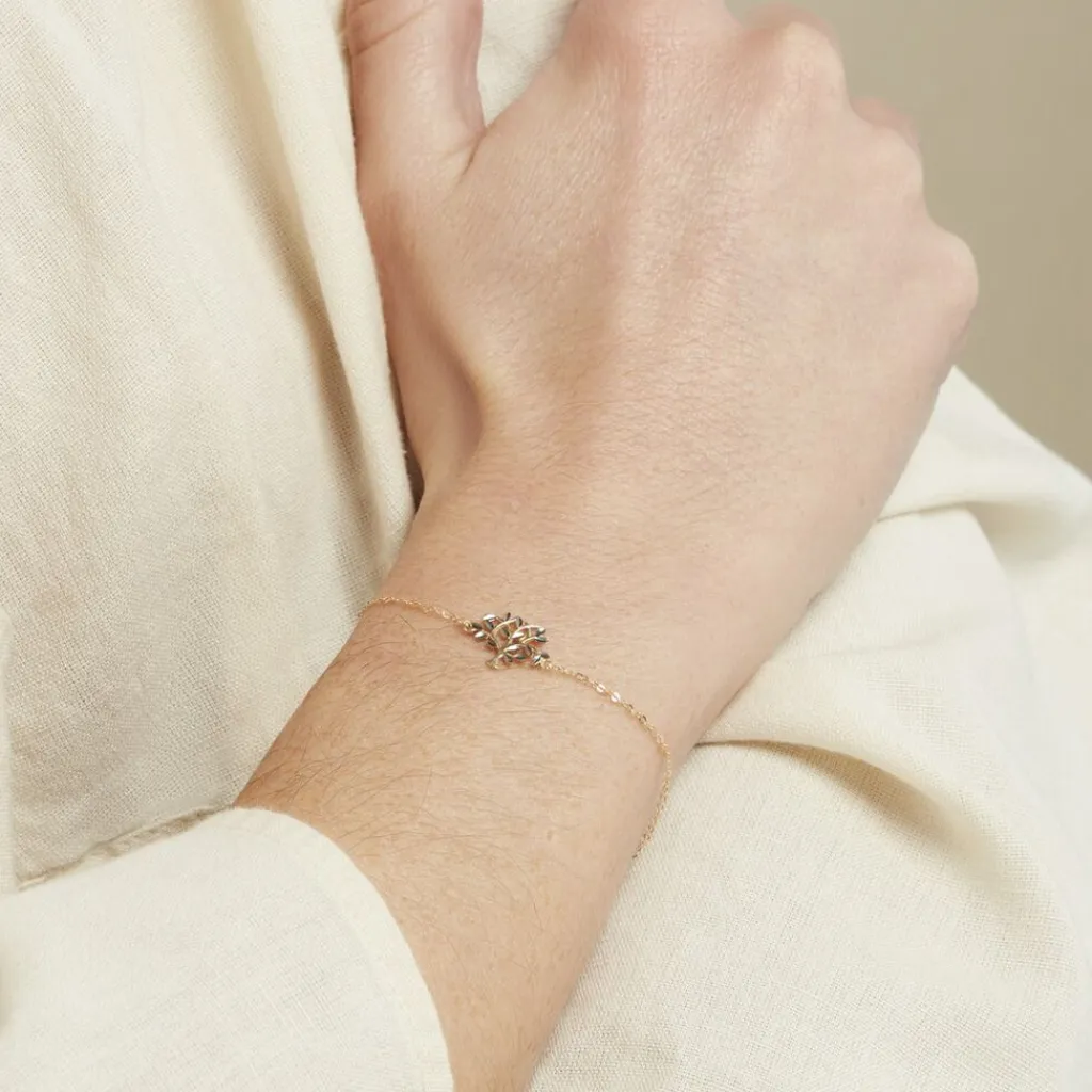 Histoire d'Or Bracelet Or Bicolore Fragaria Discount