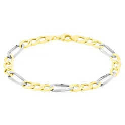 Histoire d'Or Bracelet Maille Alternée or bicolore Outlet