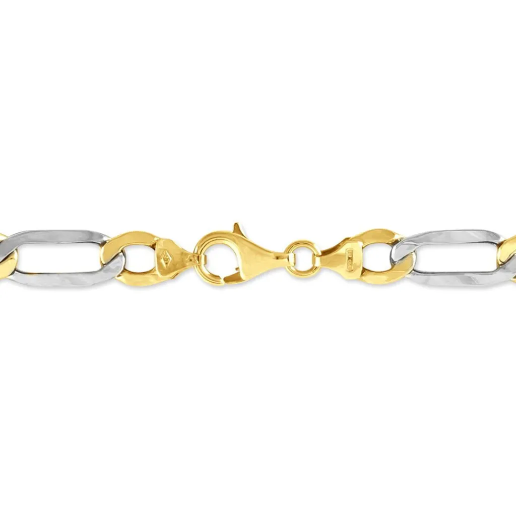 Histoire d'Or Bracelet Maille Alternée or bicolore Outlet