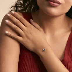 Histoire d'Or Bracelet Or Blanc Eliana Topaze Oxydes or blanc topaze london blue Discount