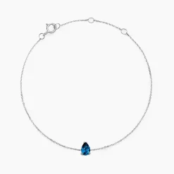 Histoire d'Or Bracelet Or Blanc Goutte Topaze