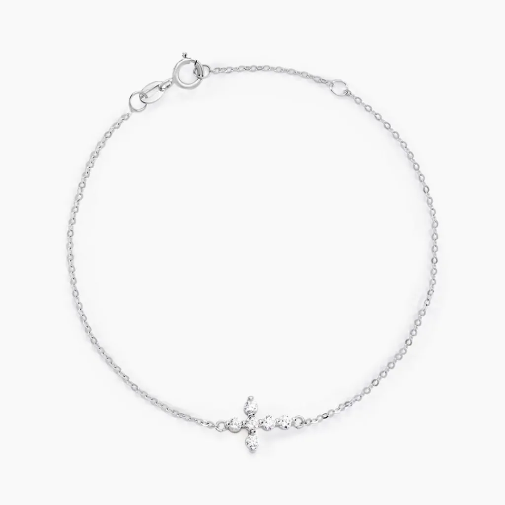 Histoire d'Or Bracelet Or Blanc Kerem Oxyde Best