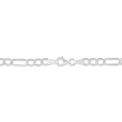 Histoire d'Or Bracelet Or Blanc Maille Alternée 1/3 Online