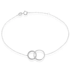 Histoire d'Or Bracelet Or Blanc Nesrine Oxydes or blanc oxyde Sale