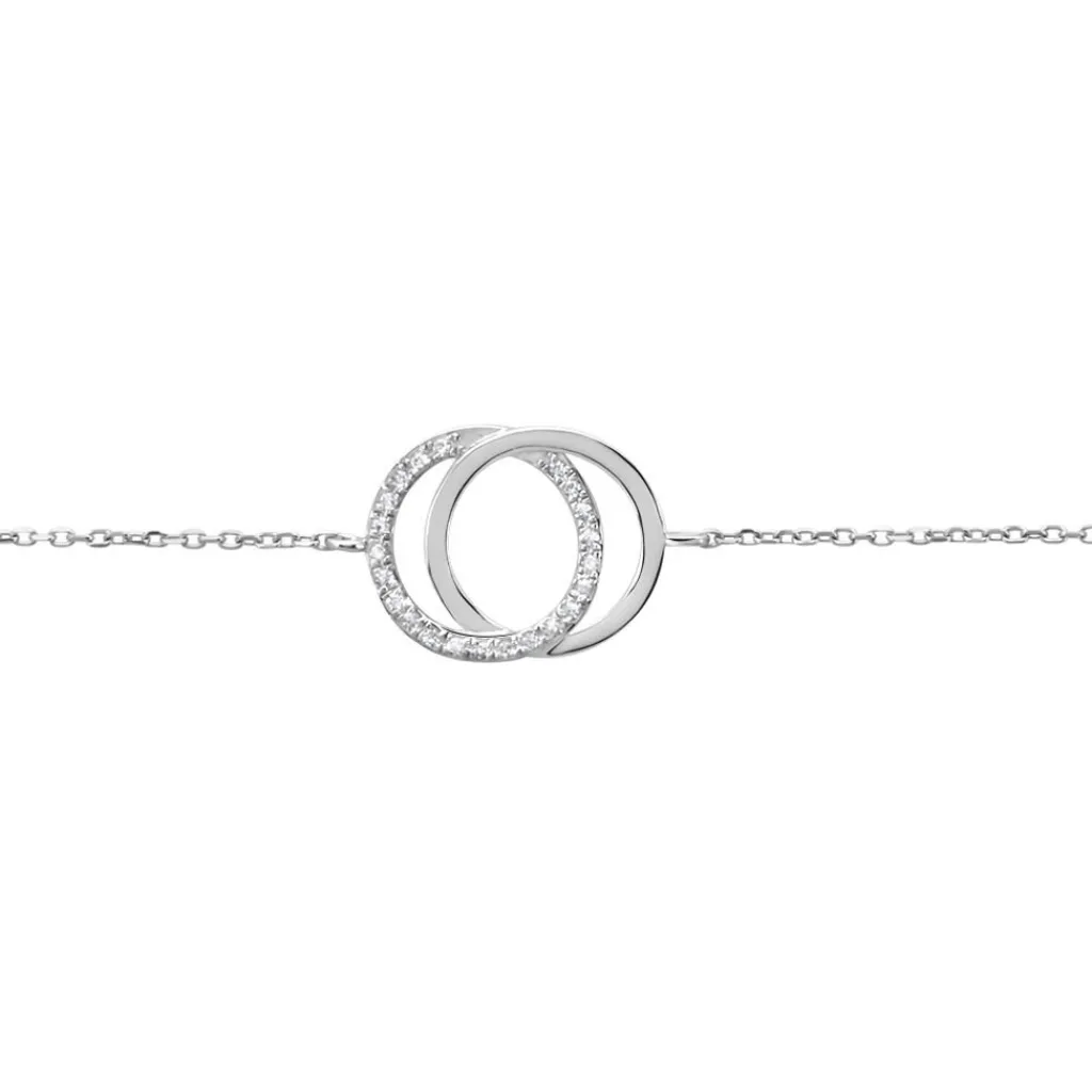 Histoire d'Or Bracelet Or Blanc Tresha Diamants or blanc diamant Hot