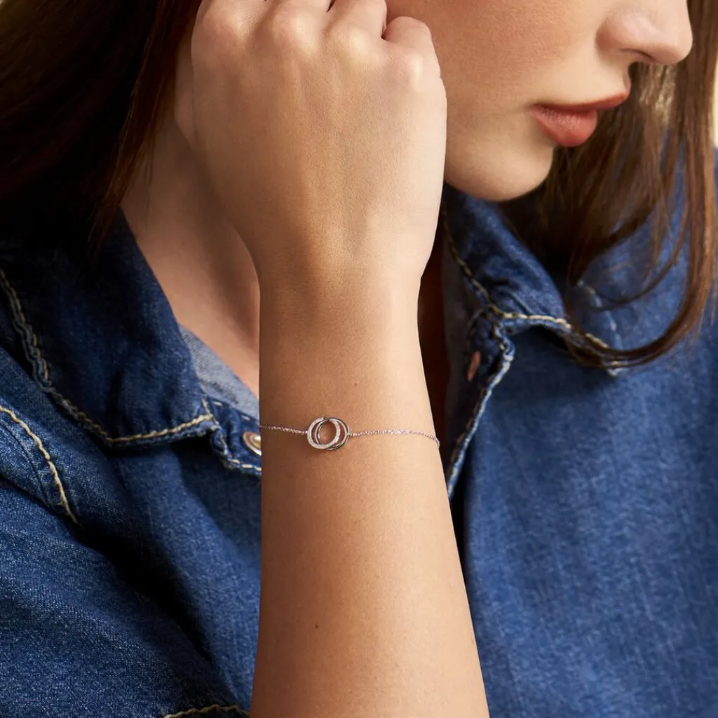 Histoire d'Or Bracelet Or Blanc Tresha Diamants or blanc diamant Hot