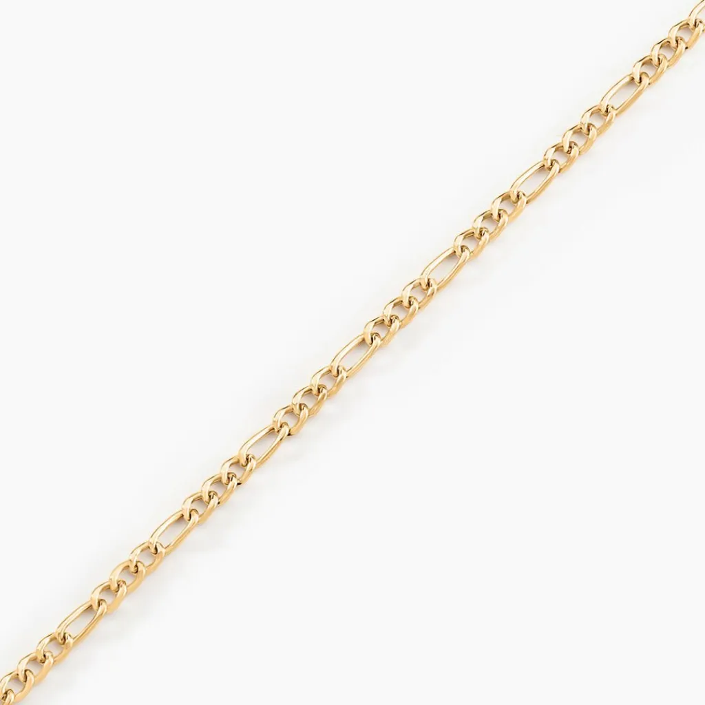 Histoire d'Or Bracelet Caméo Maille Alternée 1/3 or jaune Clearance