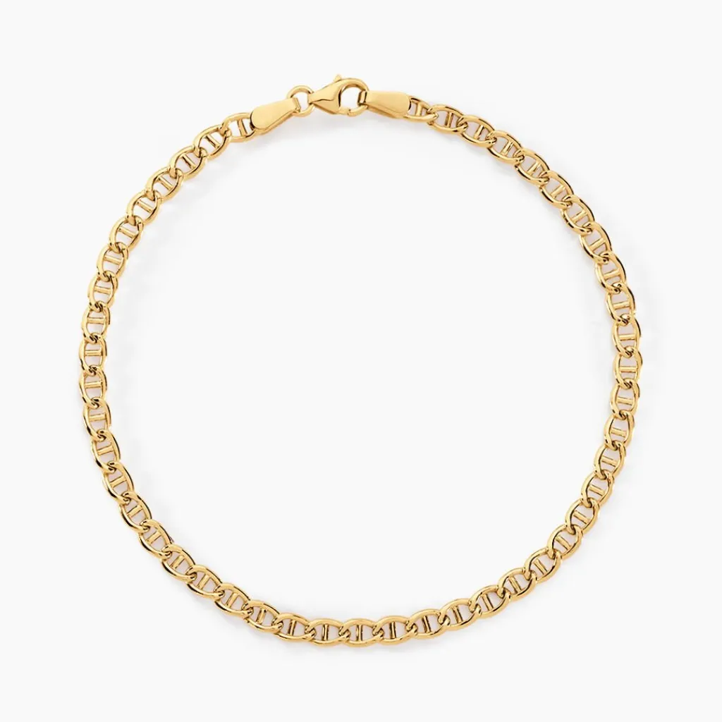 Histoire d'Or Bracelet Capucin Maille Marine or jaune Outlet