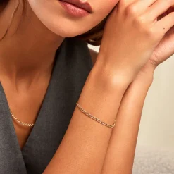 Histoire d'Or Bracelet Capucin Maille Marine or jaune New