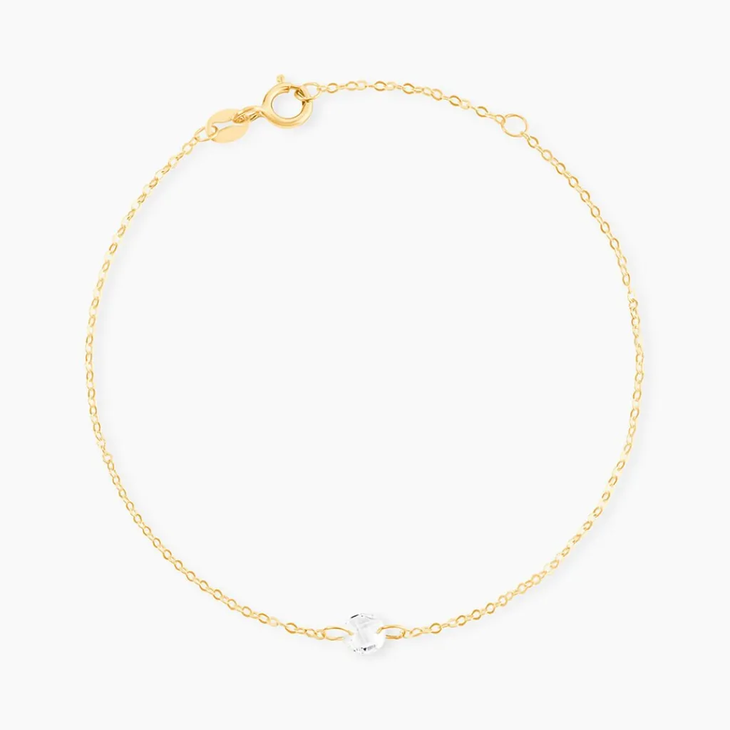 Histoire d'Or Bracelet Or Jaune Emilee Oxyde De Zirconium or jaune oxyde