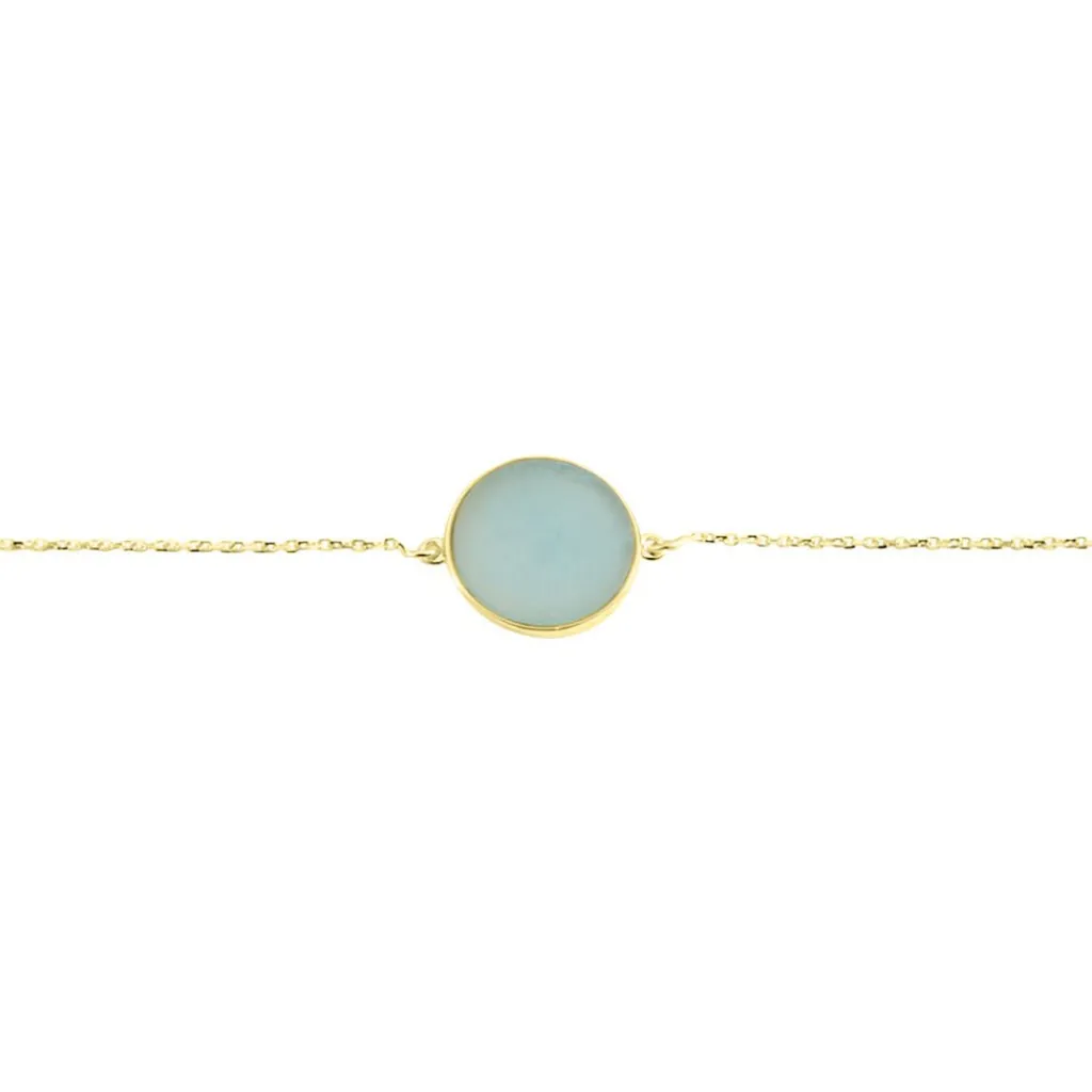 Histoire d'Or Bracelet Or Jaune Florica Amazonite or jaune amazonite verte New