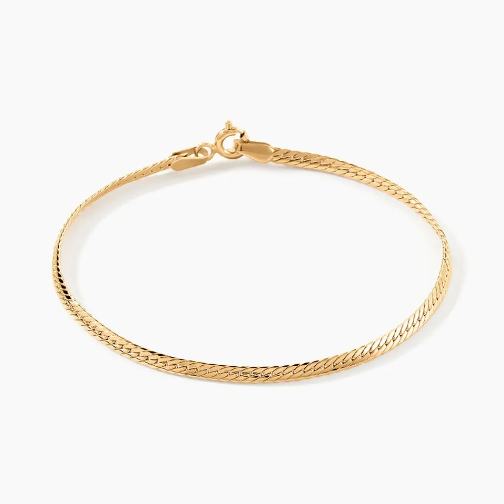 Histoire d'Or Bracelet Izel Maille Anglaise or jaune Discount
