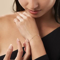 Histoire d'Or Bracelet Or Jaune Leucitica Oxydes De Zirconium Online