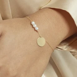 Histoire d'Or Bracelet Or Jaune Loreto Perles De Culture Sale