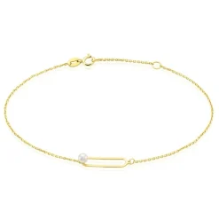 Histoire d'Or Bracelet Or Jaune Lucasta Perle De Culture Sale