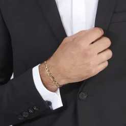 Histoire d'Or Bracelet Maille Alternée or jaune Discount