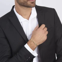 Histoire d'Or Bracelet Maille Alternée or jaune Sale