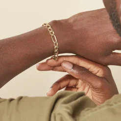 Histoire d'Or Bracelet Maille Alternée or jaune Sale