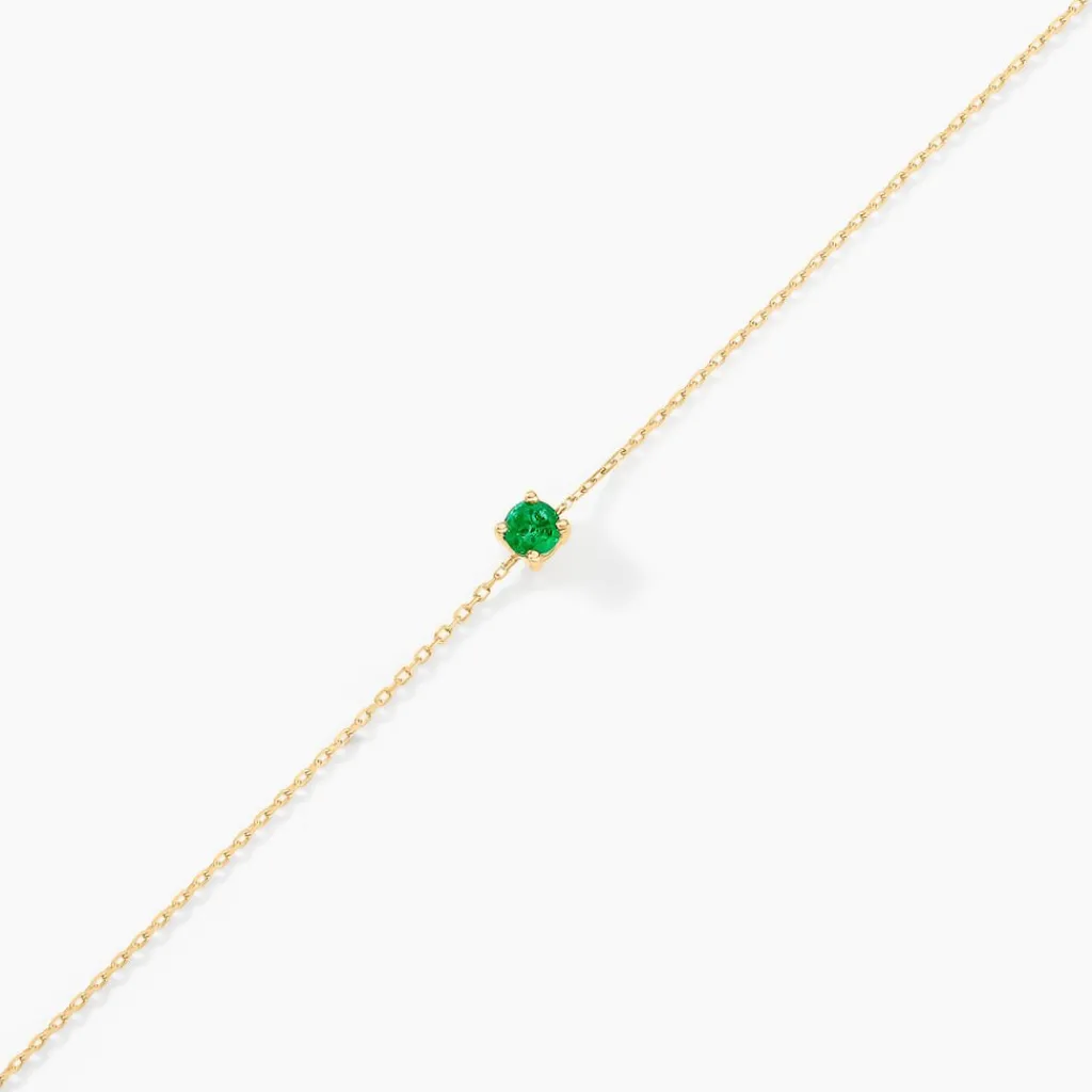 Histoire d'Or Bracelet Or Jaune Onora Emeraude or jaune émeraude Best