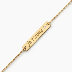 Histoire d'Or Bracelet Or Jaune Xaverianne Oxyde Discount