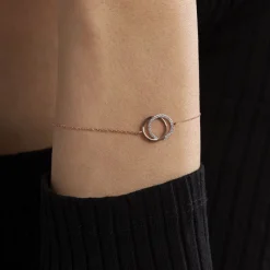 Histoire d'Or Bracelet Or Rose Tresha Diamants or rose diamant Discount