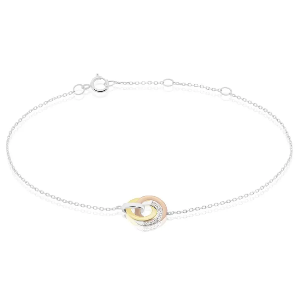 Histoire d'Or Bracelet Or Tricolore Vanadissa Diamants