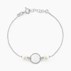 Histoire d'Or Bracelet Oria Argent Blanc Pierre De Synthese