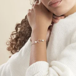 Histoire d'Or Bracelet Oria Argent Blanc Pierre De Synthese