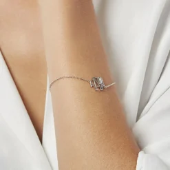 Histoire d'Or Bracelet Origami Argent Blanc Oxyde De Zirconium Hot