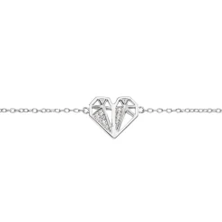 Histoire d'Or Bracelet Origami Argent Blanc Oxyde De Zirconium Discount