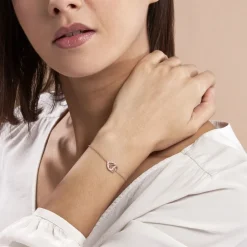 Histoire d'Or Bracelet Ottavia Argent Rose Oxyde De Zirconium Discount