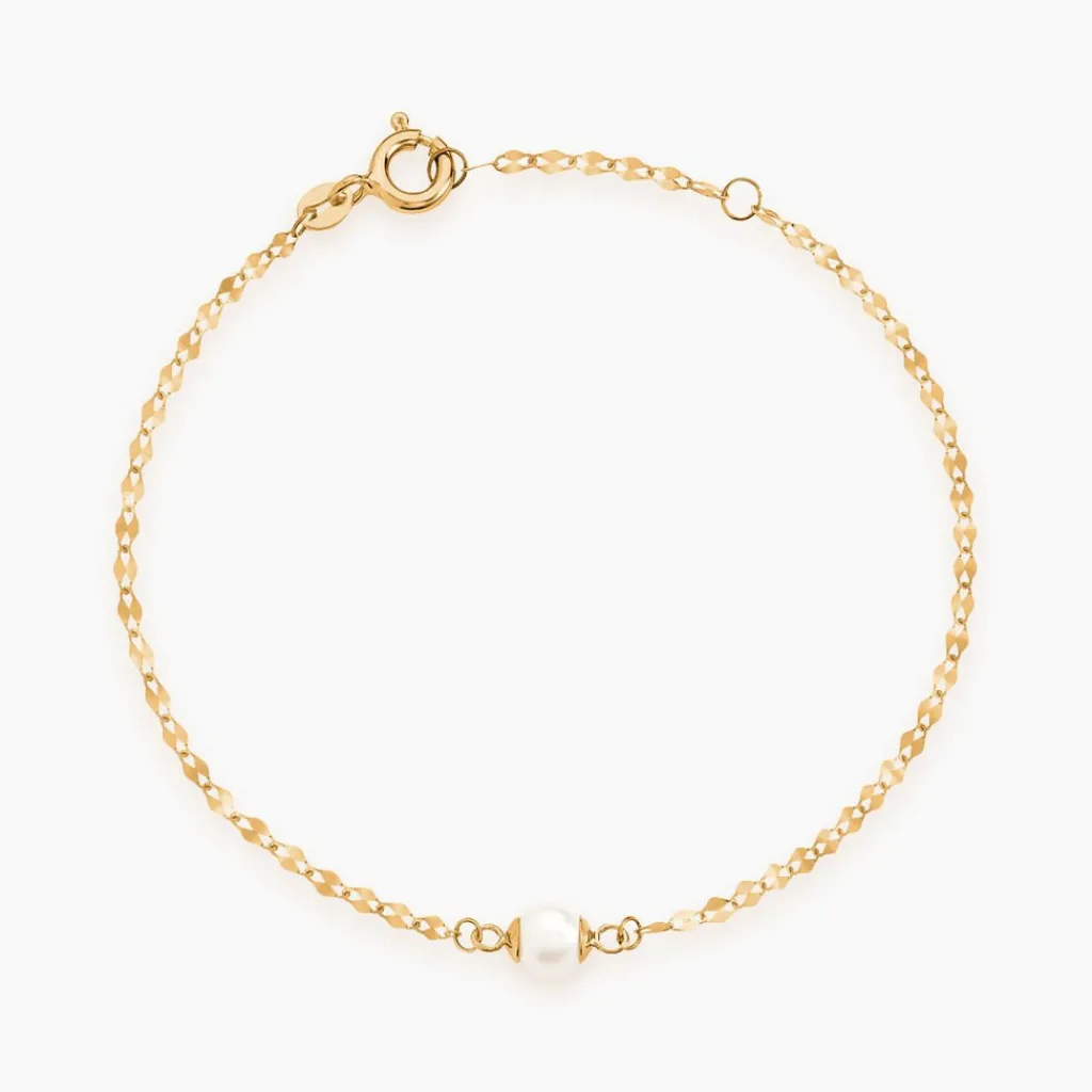 Histoire d'Or Bracelet Paolina Or Jaune Perle De Culture Hot