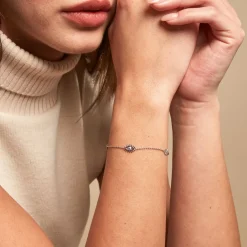 Histoire d'Or Bracelet Parad'eyes Argent Blanc Best