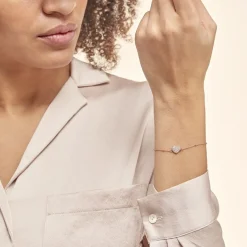 Histoire d'Or Bracelet Pascual Argent Met Rose Oxyde De Zirconium Sale