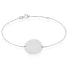 Histoire d'Or Bracelet Pastille Gravable Or Blanc Discount