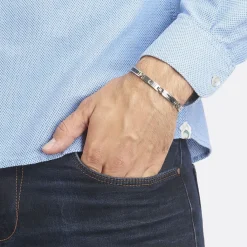 Histoire d'Or Bracelet Patrick Acier Blanc Best