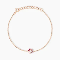 Histoire d'Or Bracelet Pavel Argent Rose Oxyde De Zirconium argent rose oxyde rose Best