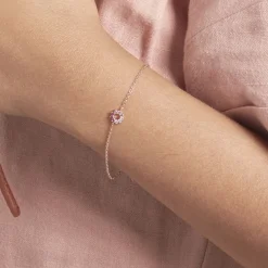Histoire d'Or Bracelet Pavel Argent Rose Oxyde De Zirconium argent rose oxyde rose Best